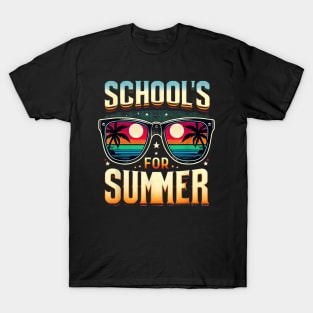 Schools Out For Summer Last Day Of School Teacher Tie Dye T-Shirt